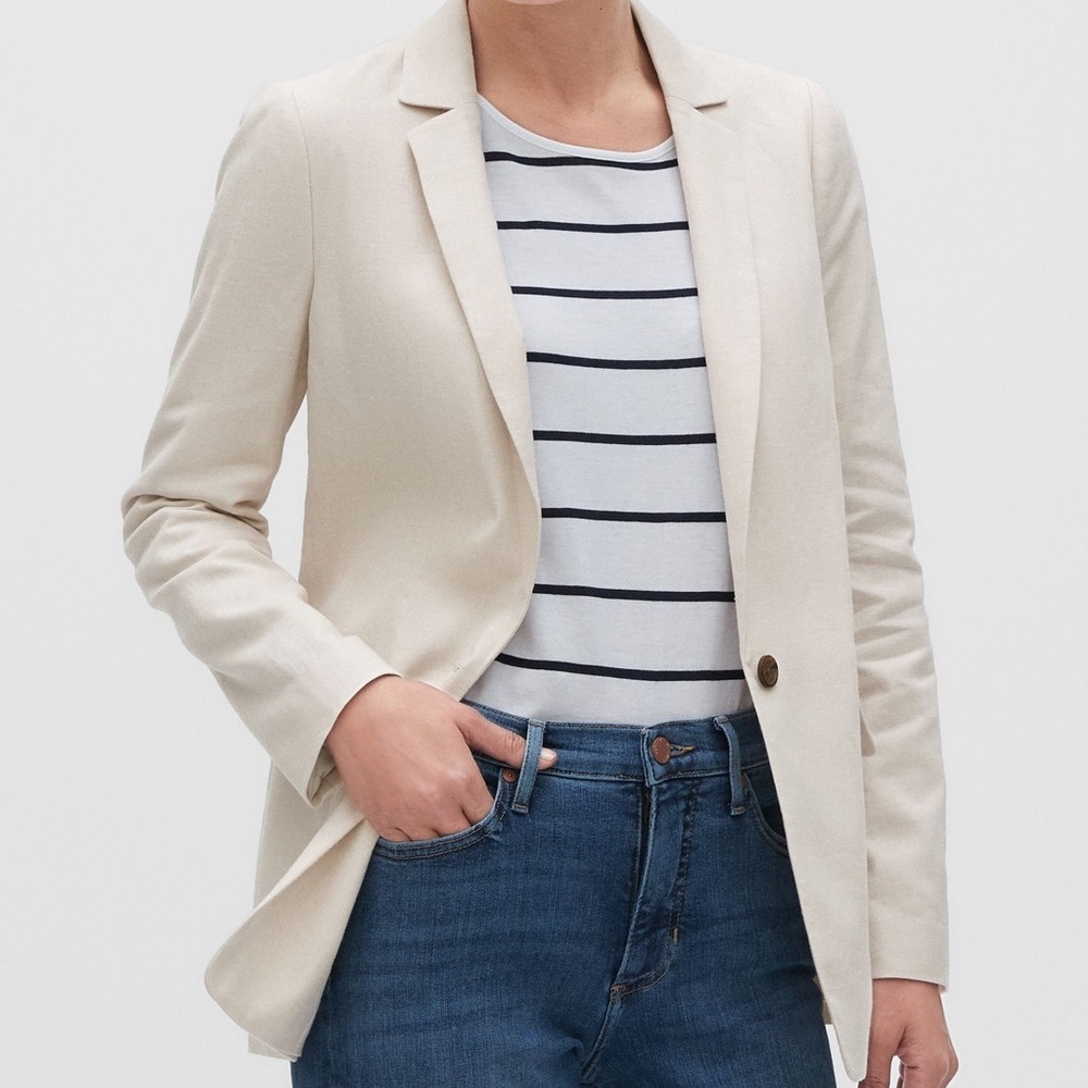 Banana Republic Linen Blazer